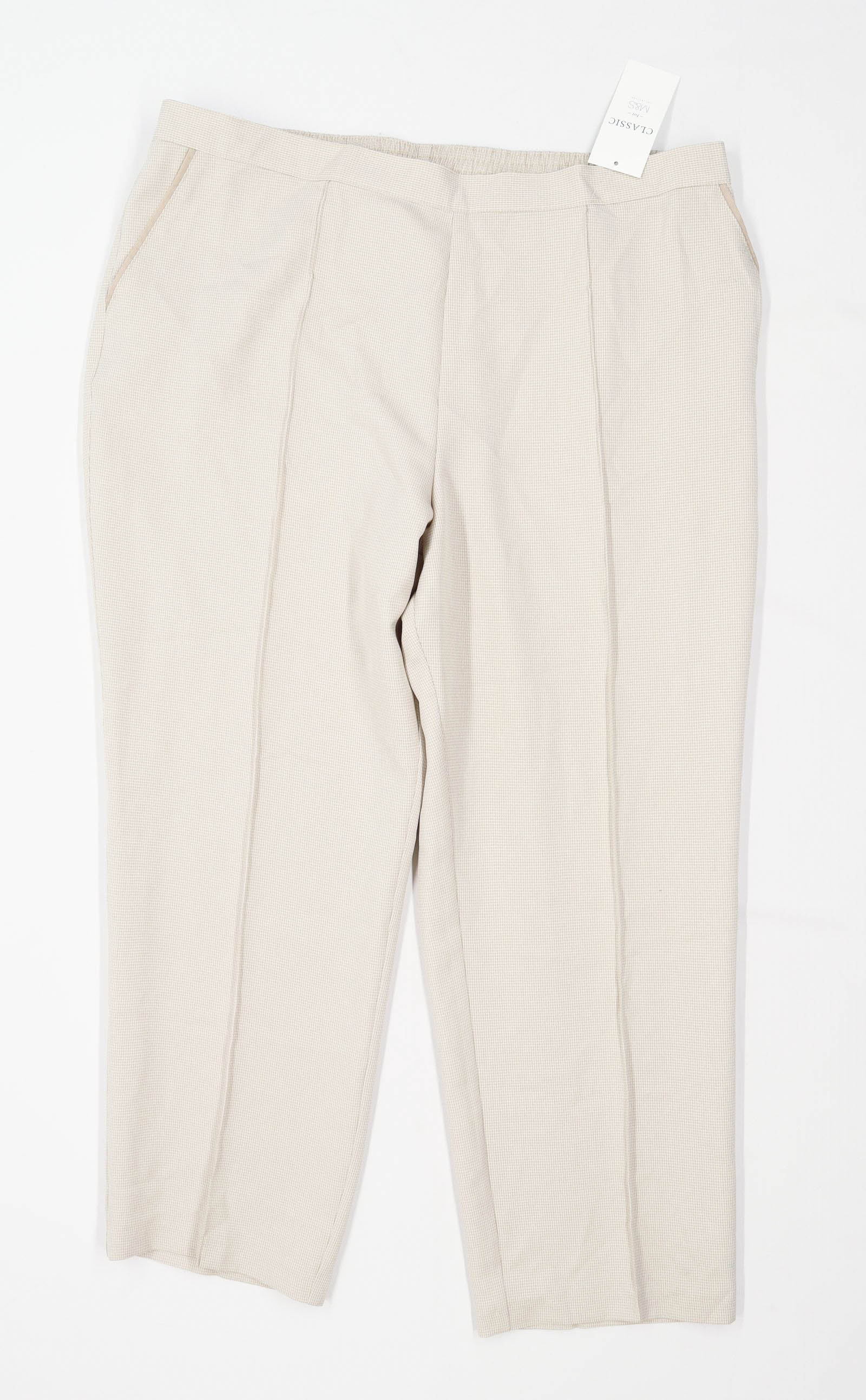 Womens Cream Trousers  MS