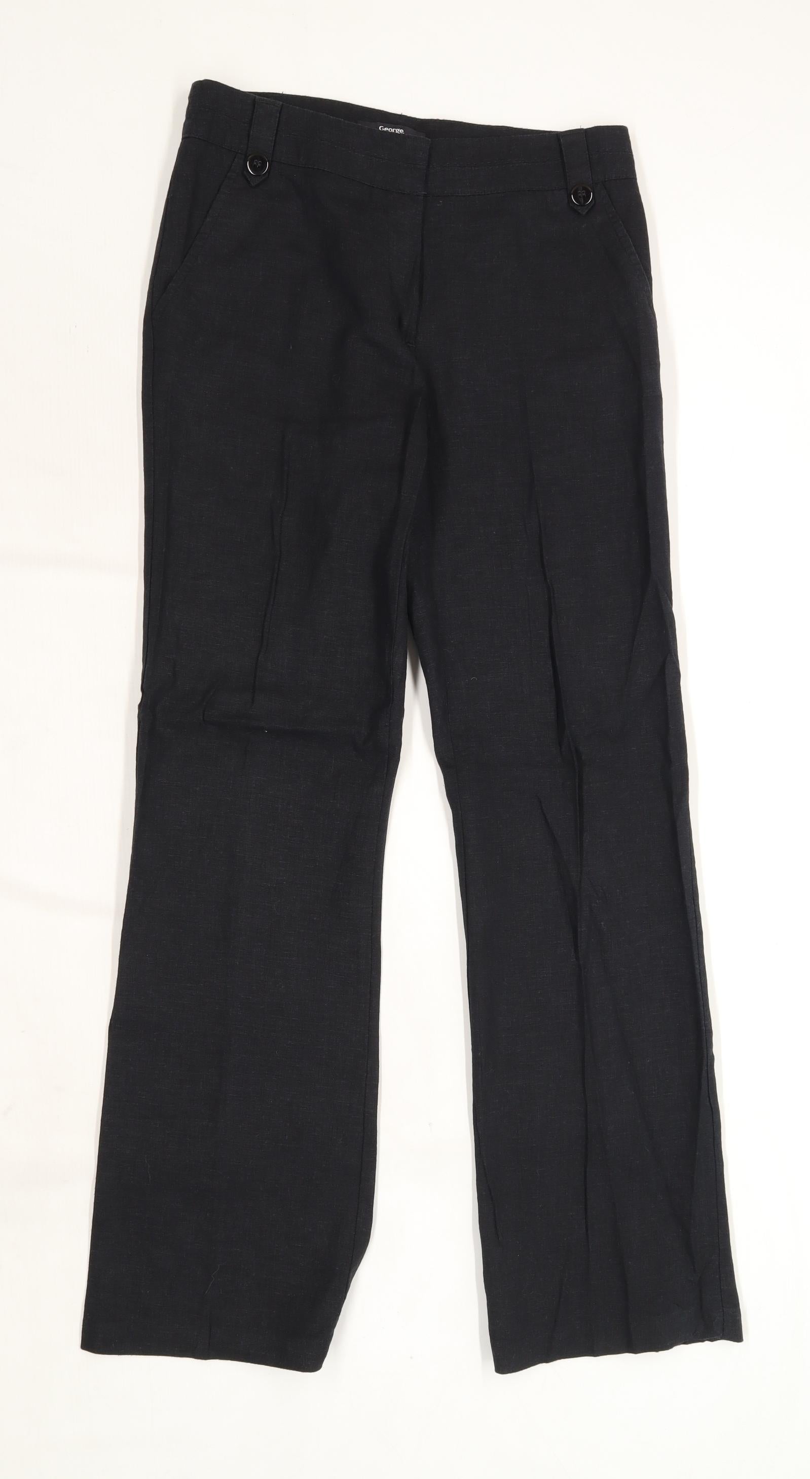 George Womens Black Dress Pants Trousers Size 10 L31 in – Preworn Ltd