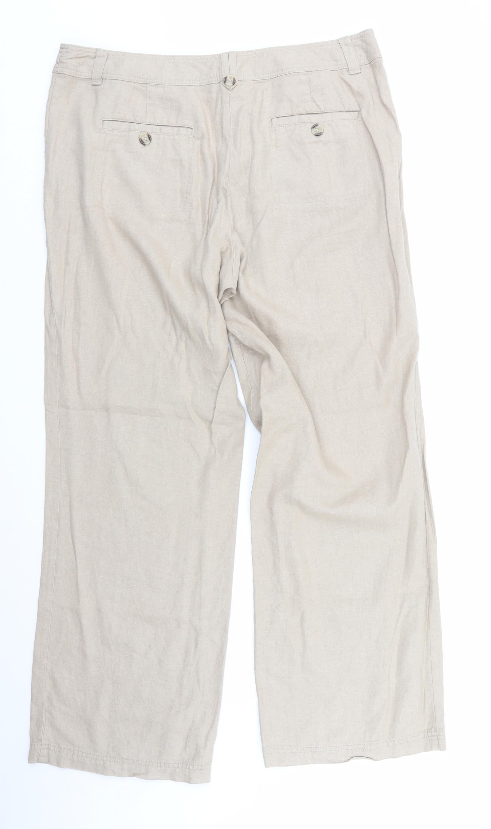Debenhams Ladies Linen Trouser Size 14S  eBay