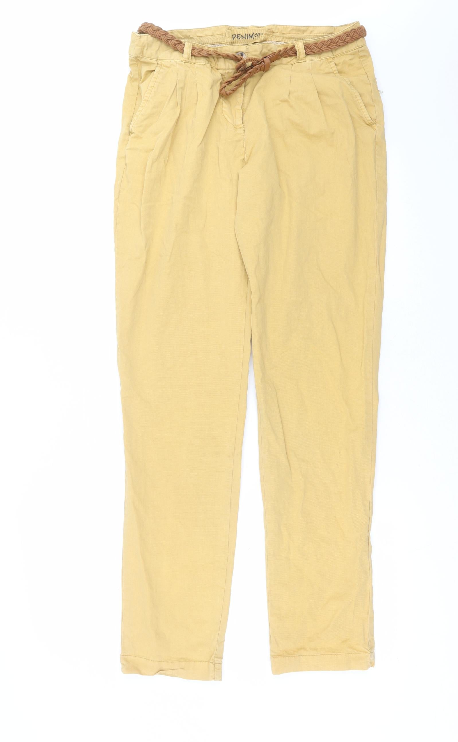 Primark Womens Yellow Capri Trousers Size 8 L23 in Rewards  Monetha