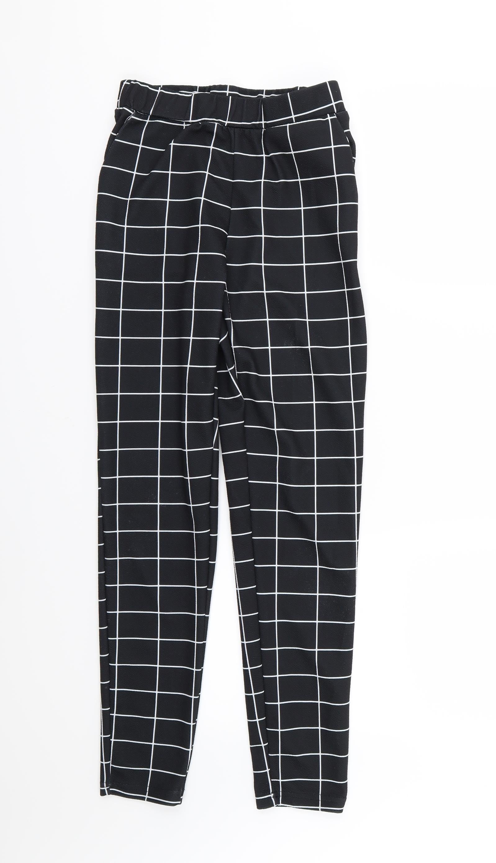 Styli Black Straight Fit Trousers