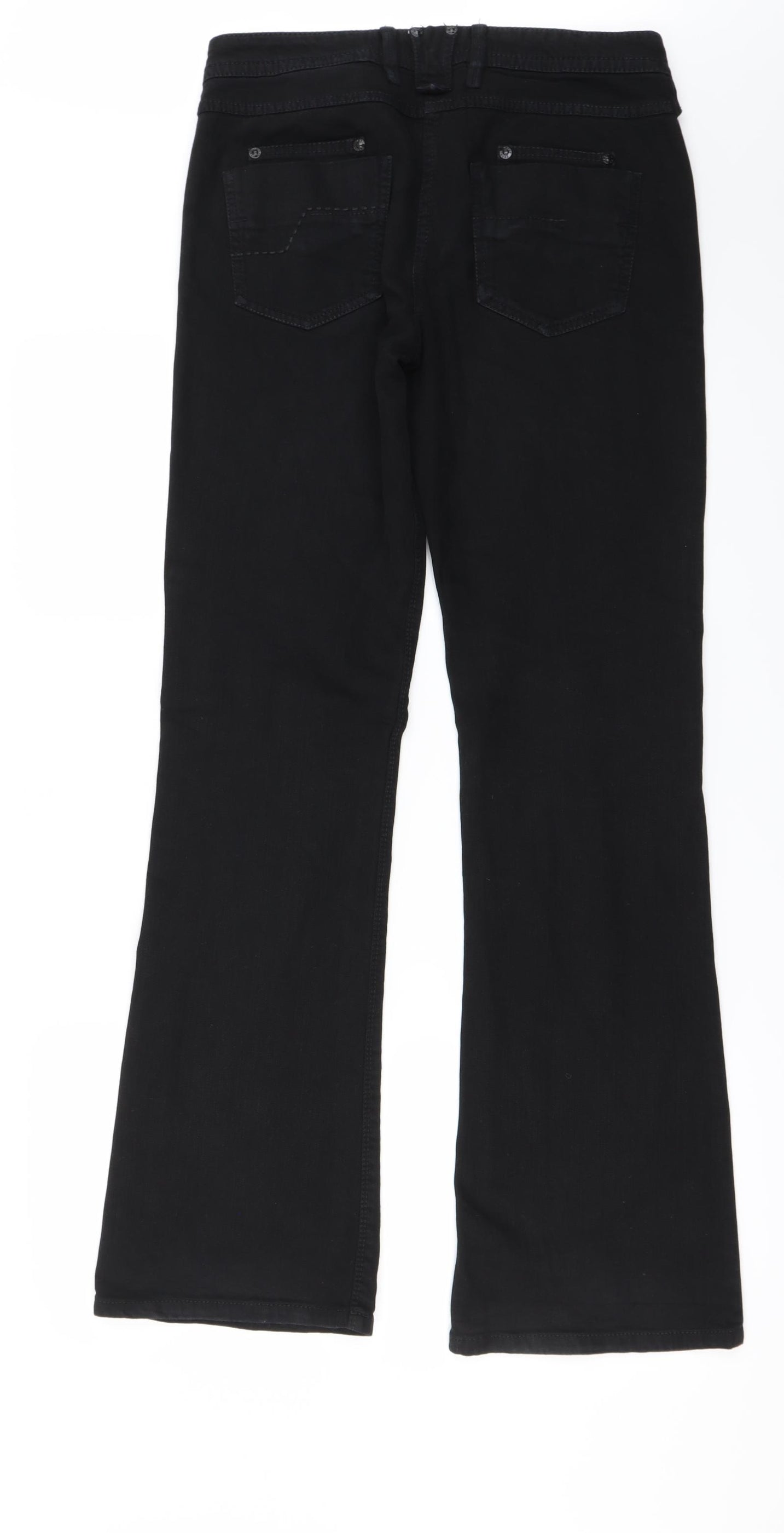NEXT Womens Black Bootcut Jeans Size 10 L31 in — Preworn Ltd