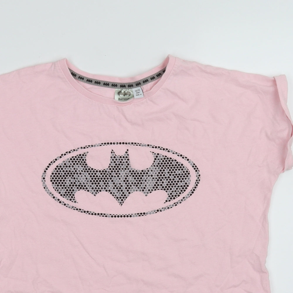 Batman Girls Pink Basic T-Shirt Size 13-14 Years – Preworn Ltd