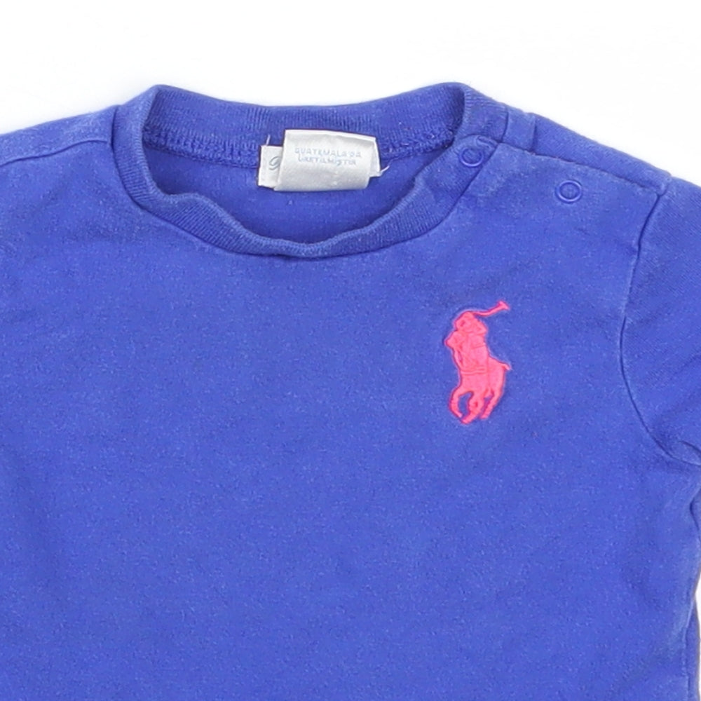 Ralph Lauren Boys Blue Basic T-Shirt Size 3-6 Months – Preworn Ltd