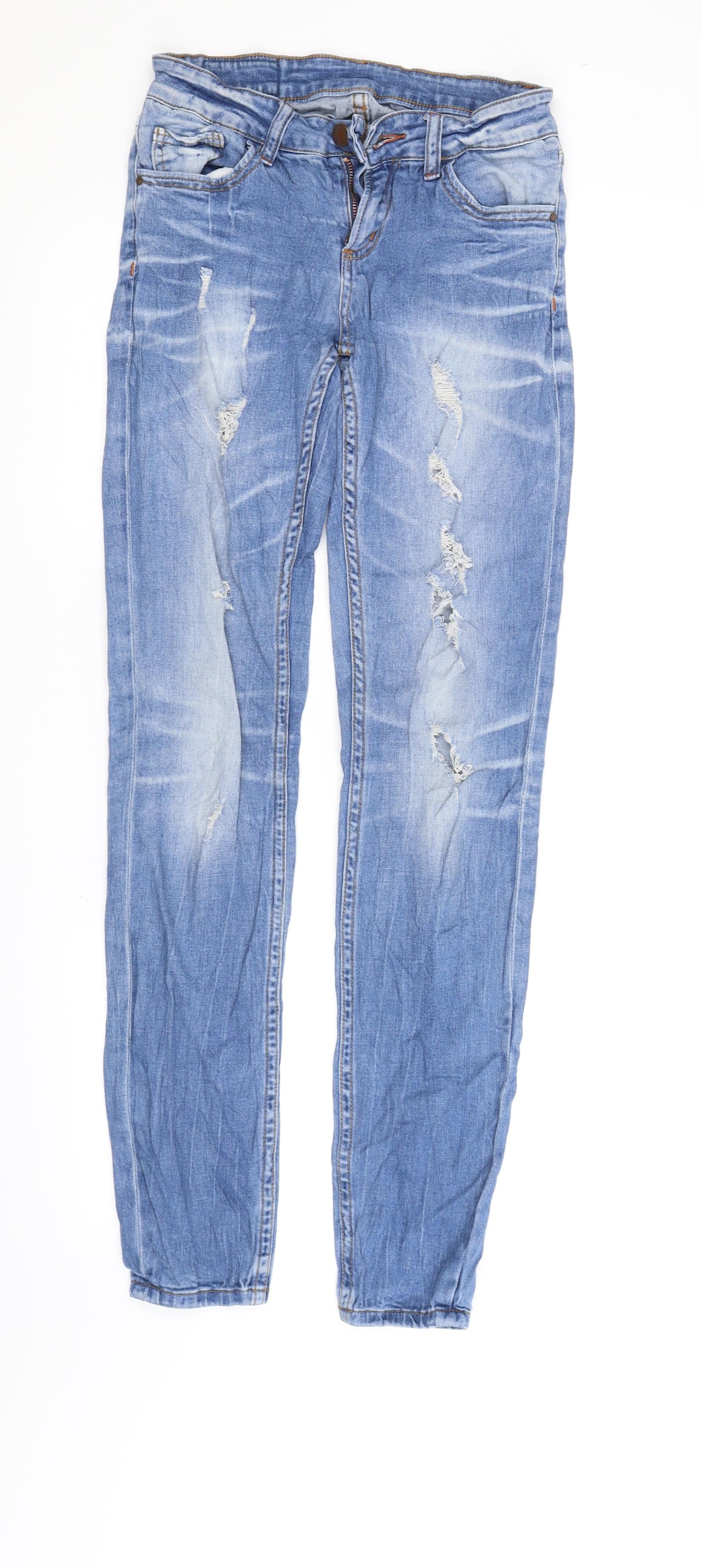 Amorous offentliggøre Bil Amisu Womens Blue Denim Straight Jeans Size 24 in L30 in Rewards - Monetha