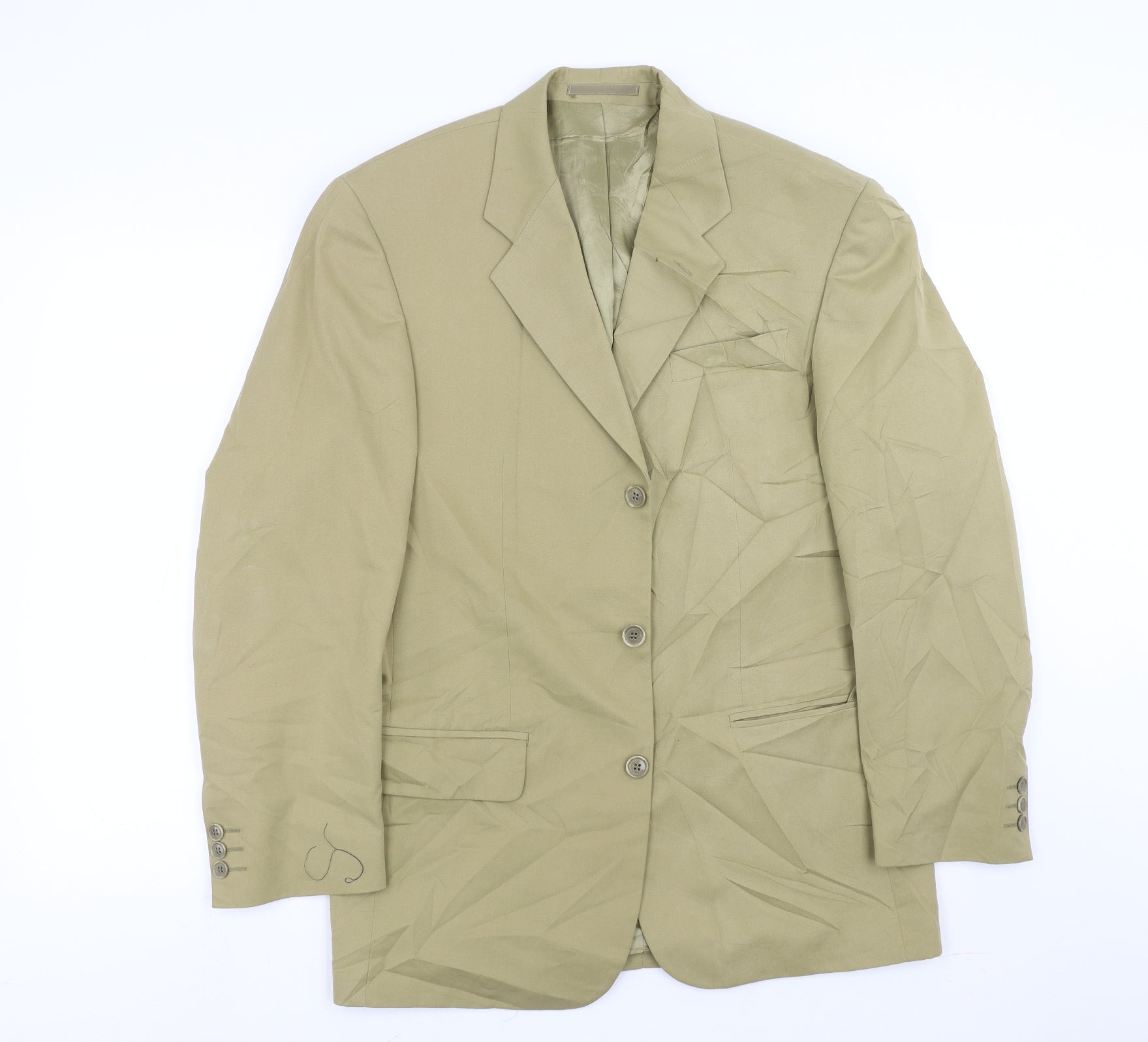 conqueror Mens Green Jacket Suit Jacket Size 38 Rewards - Monetha