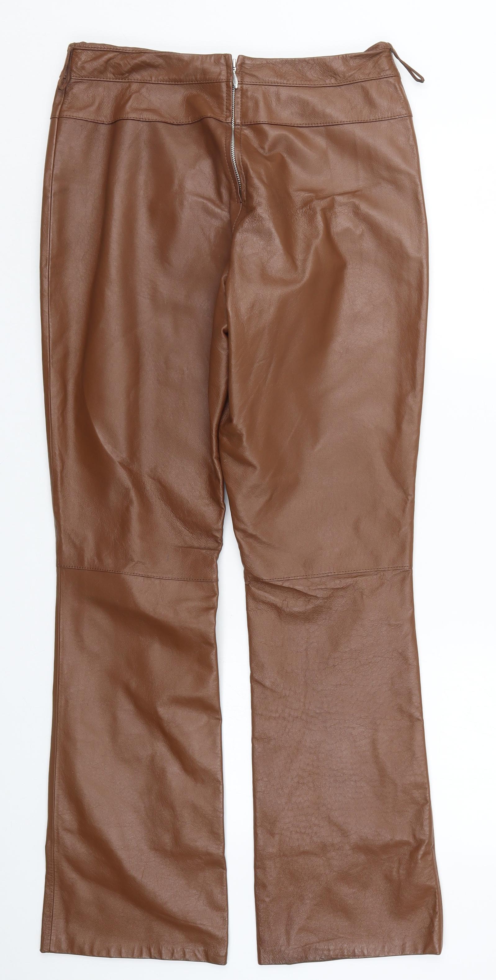 Womens Brown Trousers  Regular  Crop Fit Trousers  Next Official Site