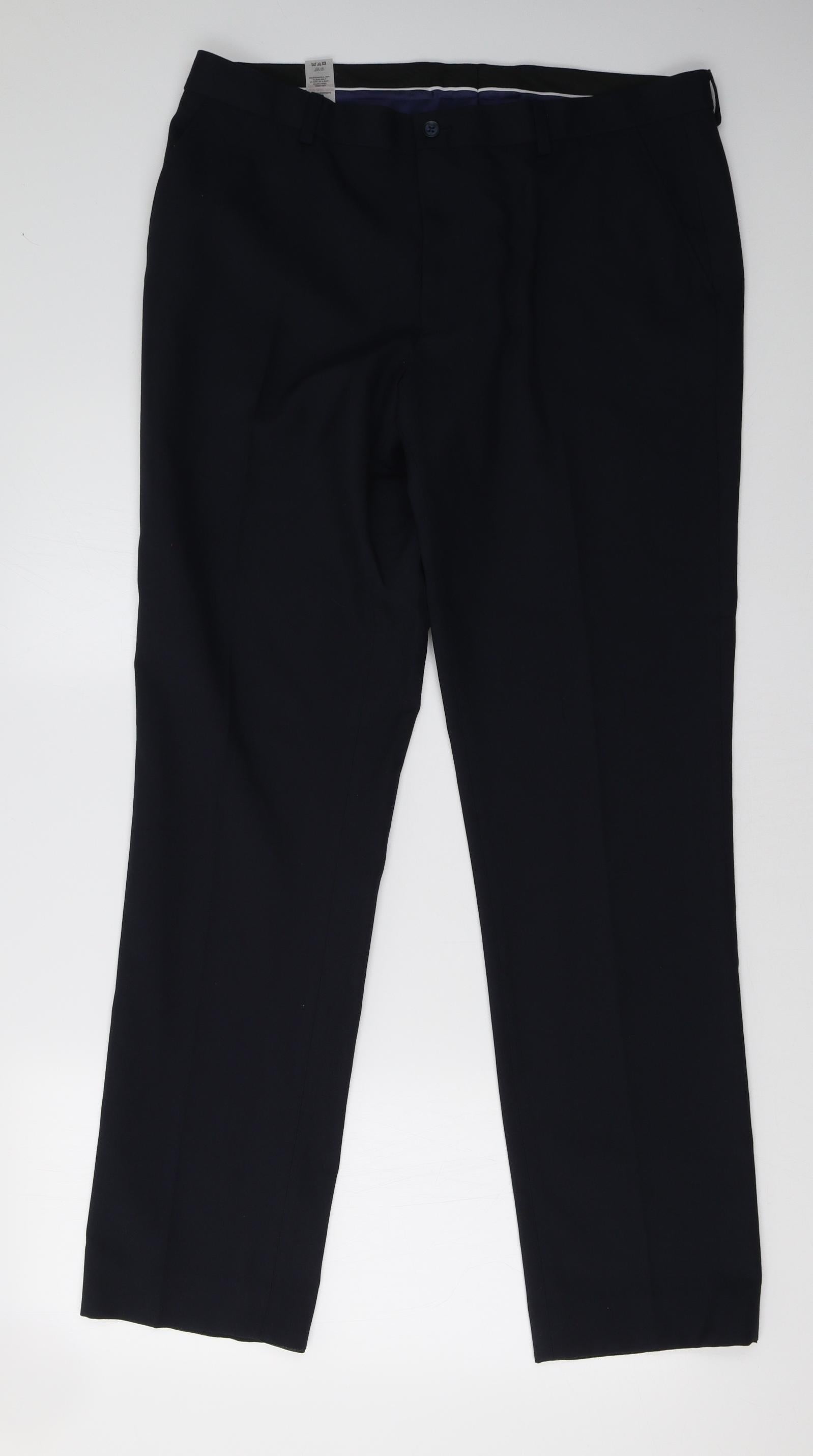 Taylor  Wright Black Regular Fit Flexi Waist Trousers  Matalan