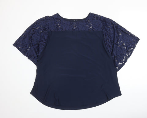 Julipa Square Neck Lace T-Shirt