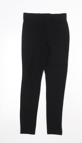 FILA Womens Running Leggings UK 14 Large Black Colourblock Polyester