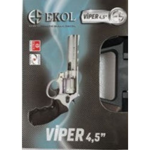Revolver Fogueo Ekol® Viper 2.5 Nikel + 50 Salvas + Cepillo