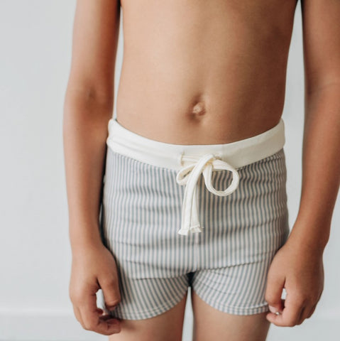 KidWild Swim Trunks Mist Stripe