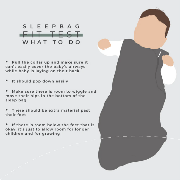 Kyte Baby Sleep Sack Fit Test