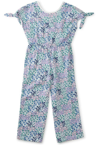 Tea Collection Tie Sleeve Jumpsuit - Floral Patch