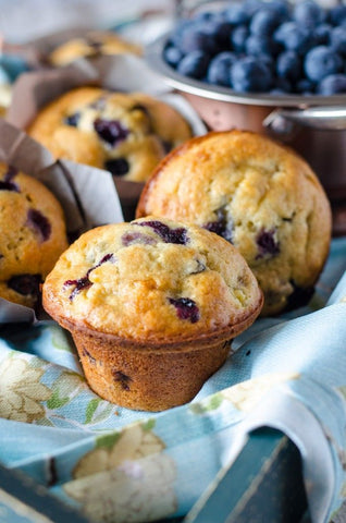Blueberry banana muffins