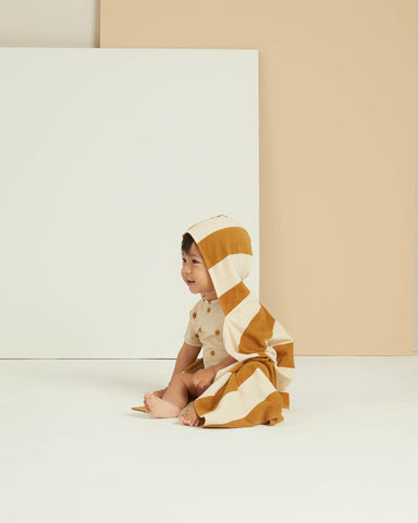 Striped Gold Hooded Towel