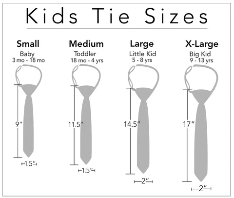 Boon Ties Size Guide