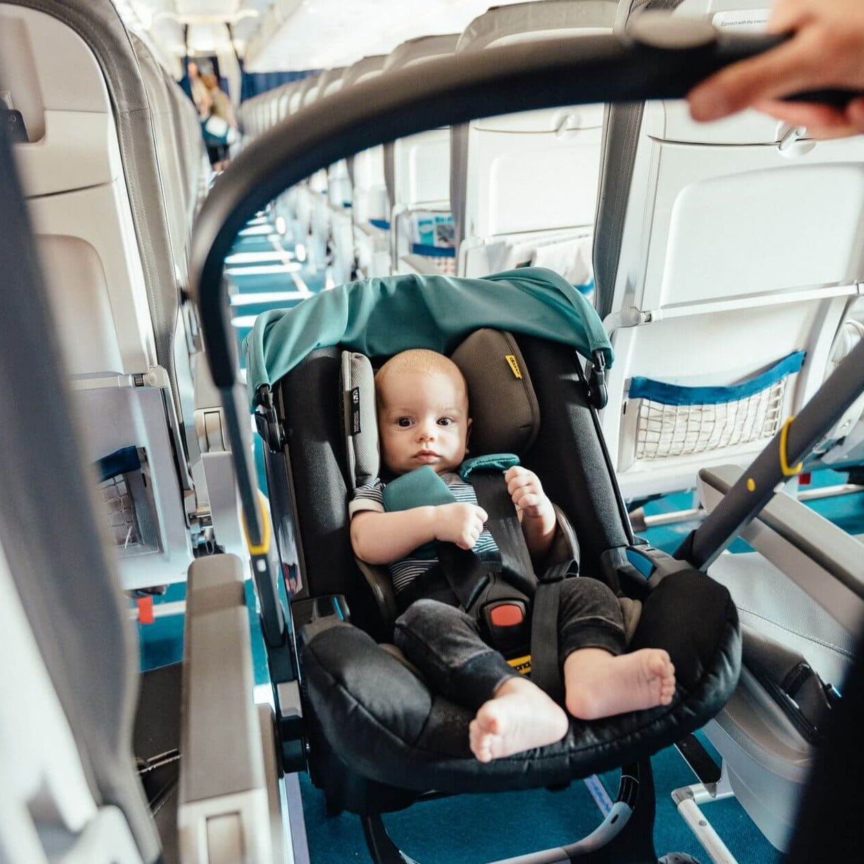 doona car seat on airplane