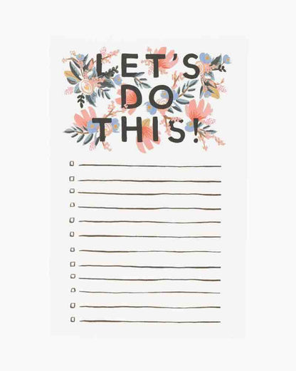 Rifle Paper Co Checklist Notepad | The Baby Cubby