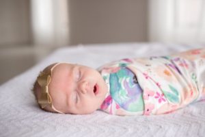 Copper Pearl Knit Swaddle Blanket- Bloom