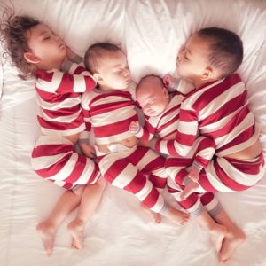 Rugby Stripe Organic Toddler Holiday Pajamas