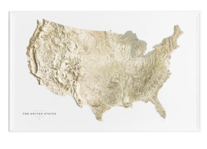 Terrain Map of the United States