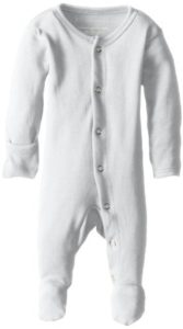 Organic Cotton Footed Overall - White