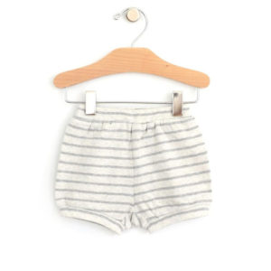 City Mouse Melange Stripes Bubble Shorts