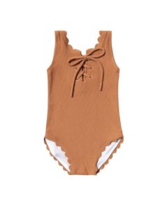 Bronze Laced One-piece Swimsuit