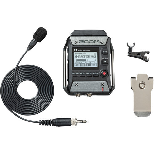 zoom recorder 2 stereo inputs lavalier mic