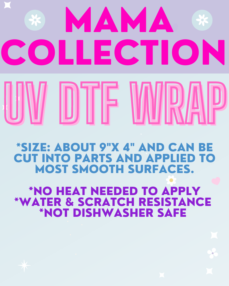UV DTF Wraps, 24oz, Starbucks Wrap, Character Wrap, Inspirational Wrap