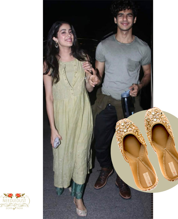 Janhvi Kapoor IN NEEDLEDUST JUTTI