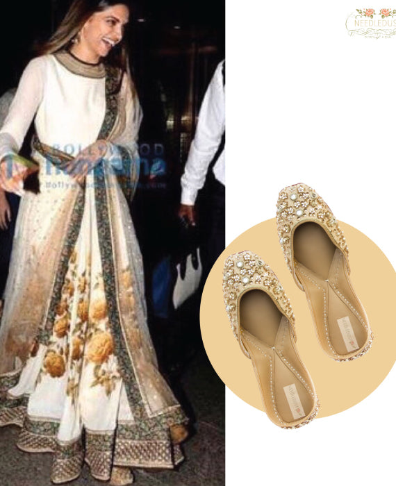 Deepika Padukone IN NEEDLEDUST JUTTI