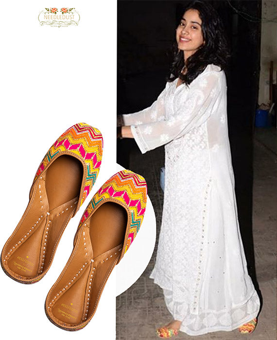 Janhvi Kapoor IN NEEDLEDUST JUTTI