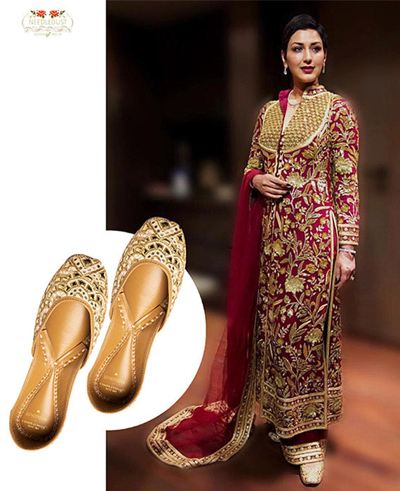 SONALI BENDRE IN NEEDLEDUST JUTTI