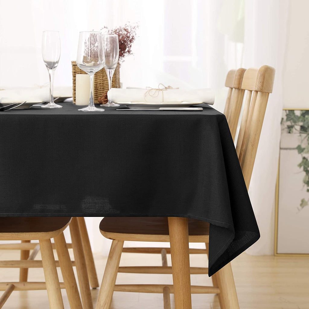 Nappe De Table Rectangulaire En Tissu Uni Simple, Anti-chaud, Imperméable,  Nappe En Lin, Mode en ligne