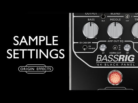 BASSRIG ´64 Black Panel -Fender Bass Amp w DI Origin Effects -Buy