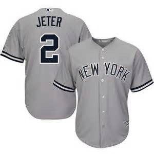 Derek Jeter #2 new York Yankees away 