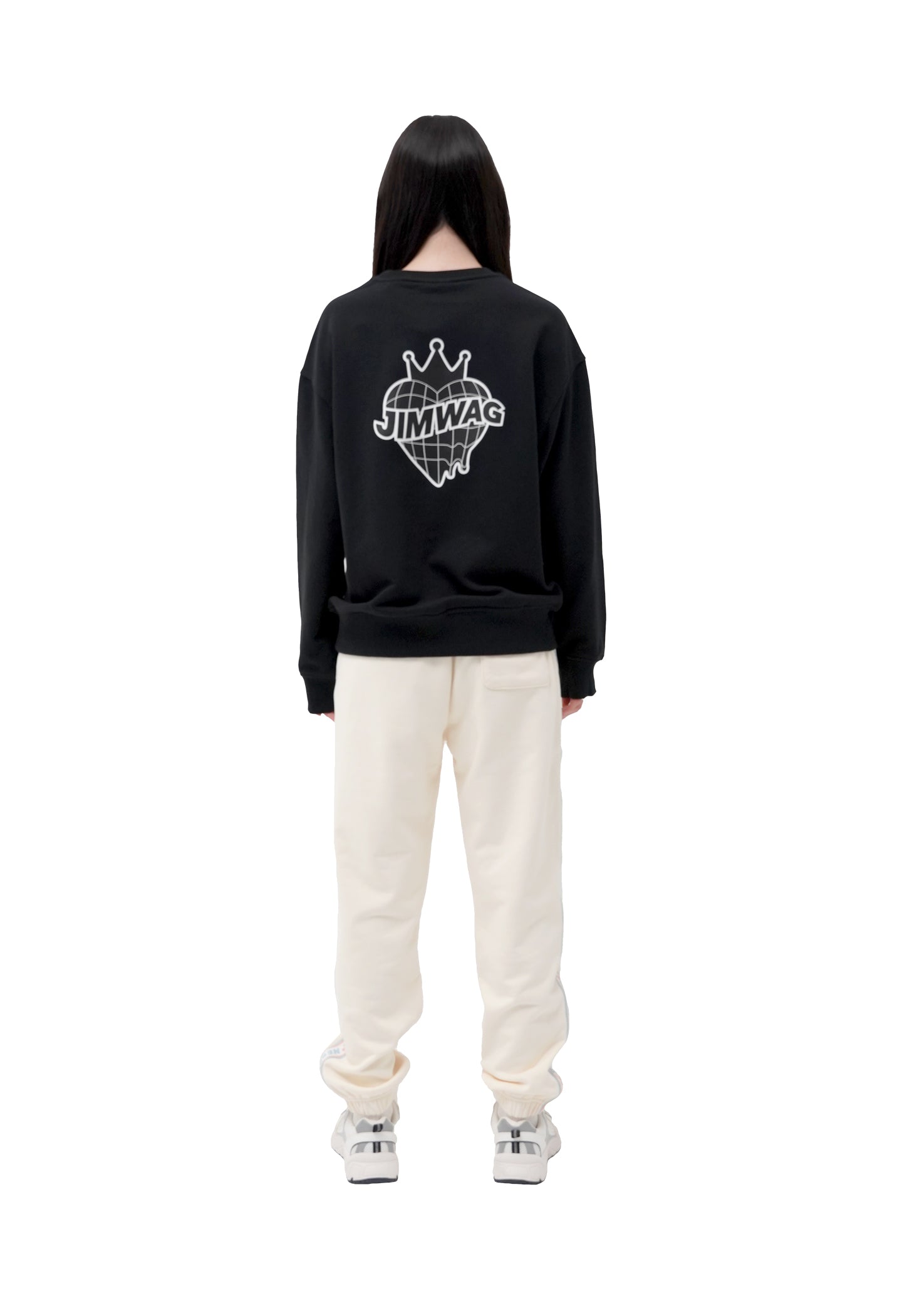 Big icon checker sweat shirt ブラック – whoisnerdy jp