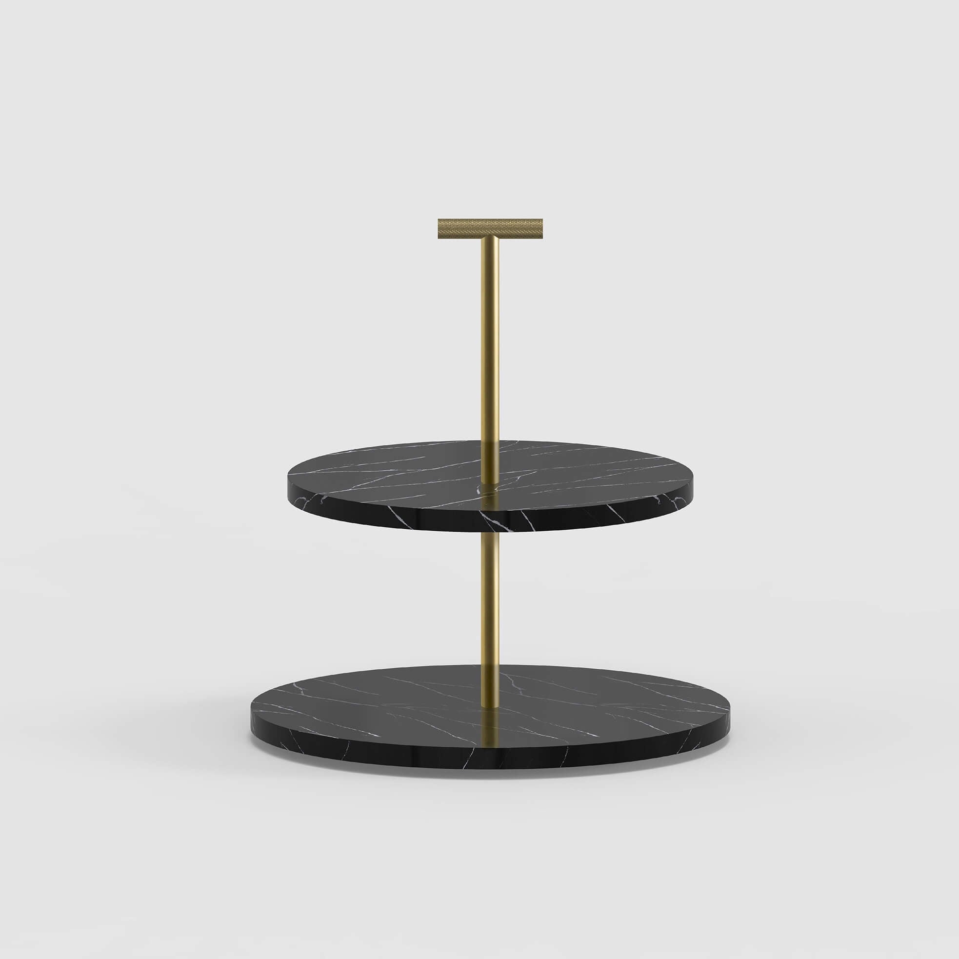 Cakestand in Brass and Marble - Minimalux