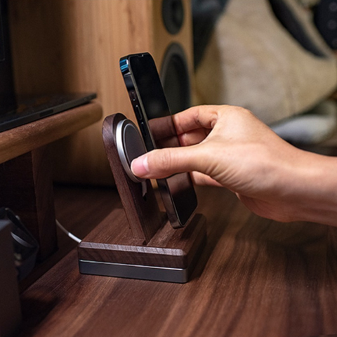 Apple MagSafe wooden stand for iPhone