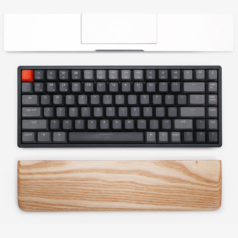 Rounded Keyboard Wrist Rest Ash Wood