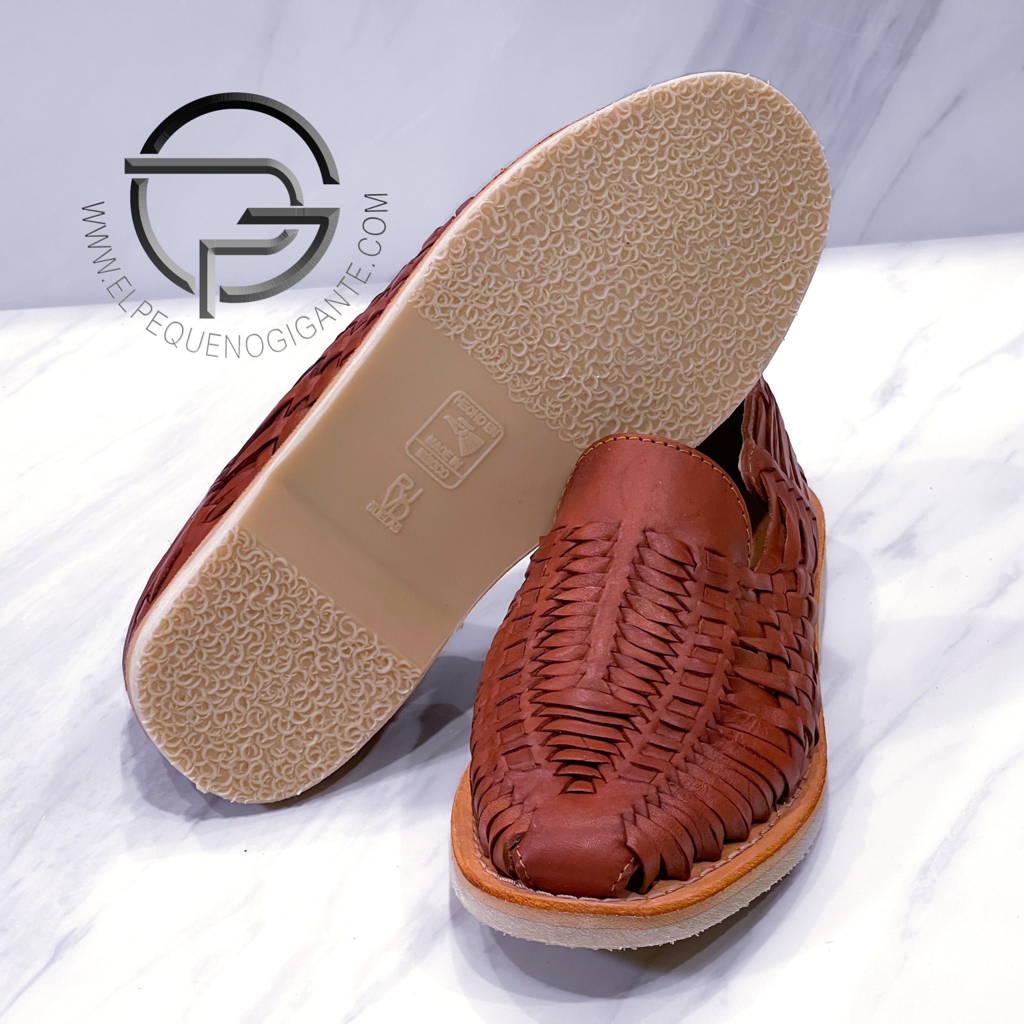 Brown Manta - Huarache Mexicano | Leather Mexican Shoe Sahuayo Michoac –  Huaracheria El Pequeno Gigante