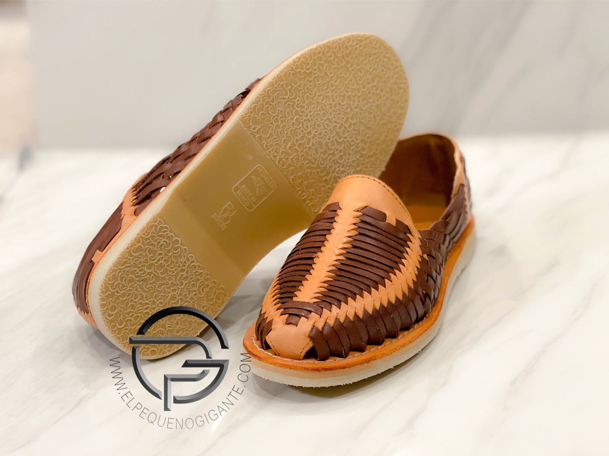 Tan Brown Manta - Huarache Mexicano | Leather Mexican Shoe Sahuayo Mic –  Huaracheria El Pequeno Gigante