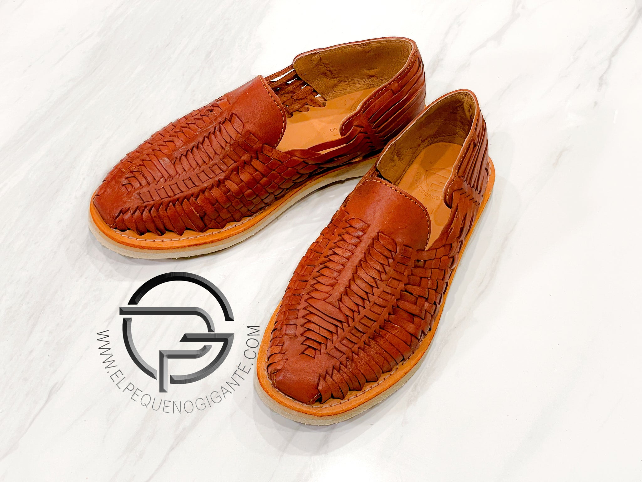 Brown Manta - Huarache Mexicano | Leather Mexican Shoe Sahuayo Michoac –  Huaracheria El Pequeno Gigante