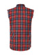 Men'S Sleeveless Flannel Plaid Shirts Button Down Casual Street Vest Shirts
