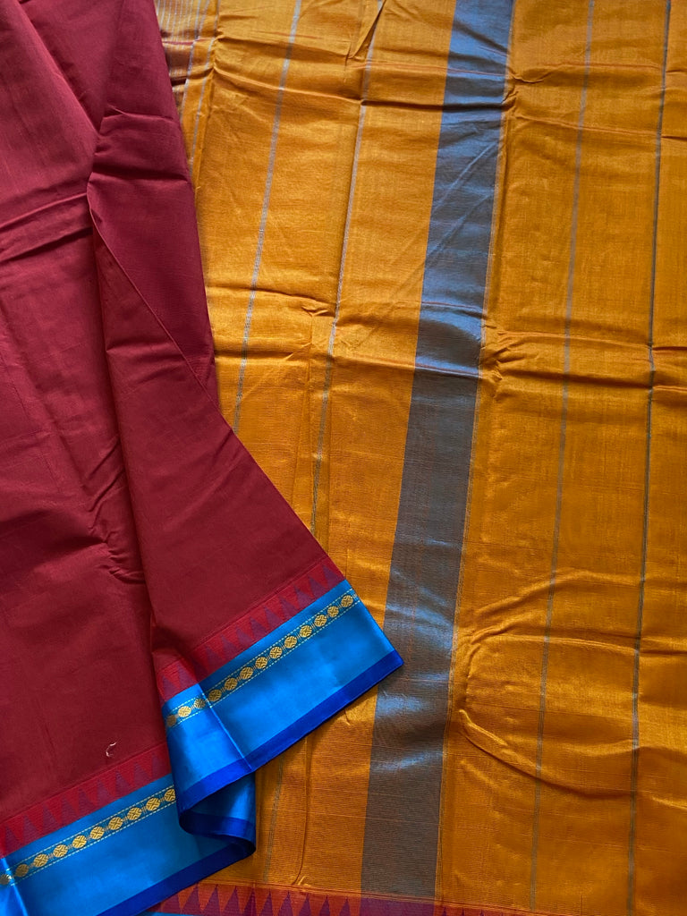 Korvai silk cotton saree with silk... - Ganga Collections | Facebook