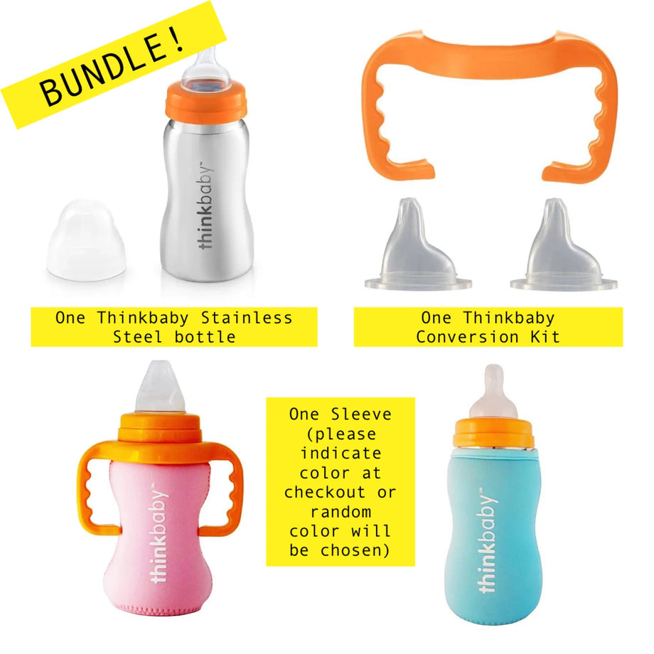 Thinkbaby Thinkster BPA Free No-Spill Straw Bottle