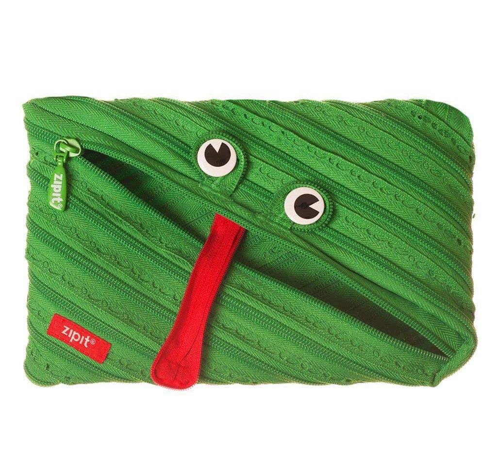 Zipit Gorge Monster Pouch, Black, Size: Pencil Case