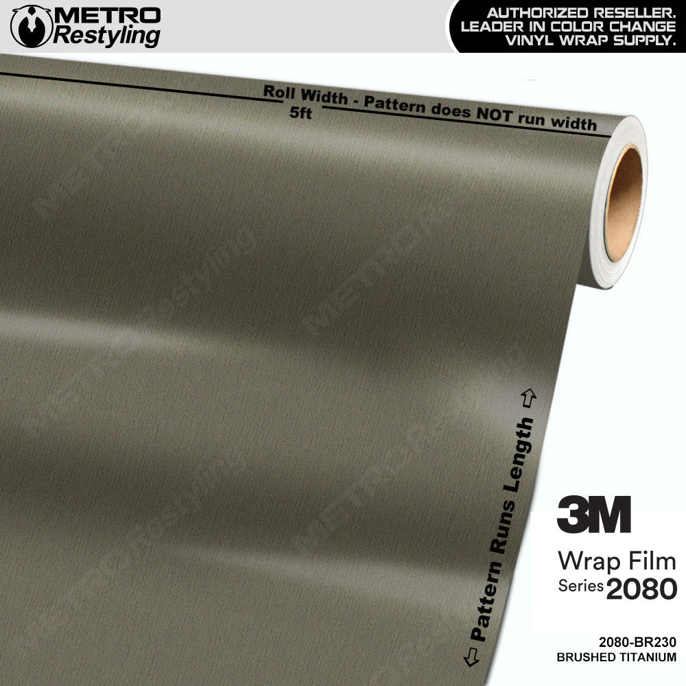 3M 2080 BR212 Gebürstetes Metallic-Schwarz (152x300 cm) Autofolie - CAR-ZONE